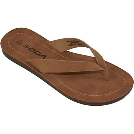 Soda Shoes Women Flip Flops Basic Plain Slippers Thongs Sandals Strap Casual Beach Ella-S