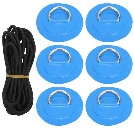 PVC D Patch Bungee Cord Set High Breaking Strength D Pad Bungee Cord Set Easy To Store For Inflatable Boat Kayak Accessories Blue
PVC D Patch Bungee Cord Set High Breaking Strength D Pad Bungee Cord Set Easy To Store For Inflatable Boat Kayak Accessories Blue