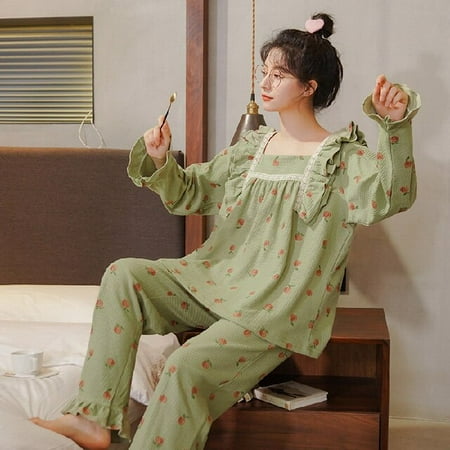 PIKADINGNIS Cotton Pijama Set Womens Sleepwear Tops Long Pyjamas Set Autumn Winter Homewear Women Casual Sleepwear Nightwear Pajama Sets
PIKADINGNIS Cotton Pijama Set Womens Sleepwear Tops Long Pyjamas Set Autumn Winter Homewear Women Casual Sleepwear Nightwear Pajama Sets