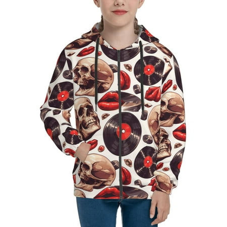 Hoodies for Women record lips Skull Long Sleeve Sweatshirt Drawstring Zip Up Hoodie with Pockets Teen Girl Clothes
Hoodies for Women record lips Skull Long Sleeve Sweatshirt Drawstring Zip Up Hoodie with Pockets Teen Girl Clothes