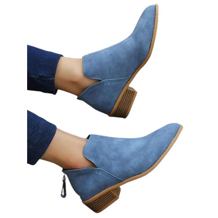 Baloco Womens Thick Heel Ankle Boots Slip On Zipper Pointed Booties Work Office Shoes
Baloco Womens Thick Heel Ankle Boots Slip On Zipper Pointed Booties Work Office Shoes