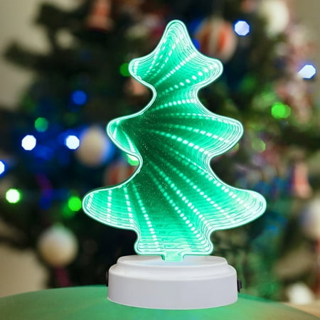 Yeenaozey Desktop Ornament Christmas Tree Table Lamp 3D Effect Lights Lights Tunnel Modeling Lights (Green)
Yeenaozey Desktop Ornament Christmas Tree Table Lamp 3D Effect Lights Lights Tunnel Modeling Lights (Green)