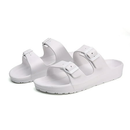 Women‘s Double Buckle Strap Slides Solid Color Open Toe Non-slip EVA Slippers Indoor & Outdoor Sandals Shoes
Women‘s Double Buckle Strap Slides Solid Color Open Toe Non-slip EVA Slippers Indoor & Outdoor Sandals Shoes