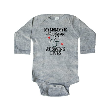 Inktastic Nurse Doctor My Mommy is Awesome at Savings Lives Gift Baby Boy or Baby Girl Long Sleeve Bodysuit
Inktastic Nurse Doctor My Mommy is Awesome at Savings Lives Gift Baby Boy or Baby Girl Long Sleeve Bodysuit