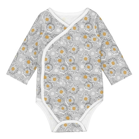 Matuu Daisies Flowers for Baby Long-Sleeve Bodysuit Soft Cotton Comfortable and Breathable Perfect for Newborns and Infants
Matuu Daisies Flowers for Baby Long-Sleeve Bodysuit Soft Cotton Comfortable and Breathable Perfect for Newborns and Infants