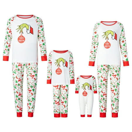 Christmas Pajamas for Family Family Matching Christmas Pjs Cartoon Print Long-Sleeved Tops + Pants Sleepwear Outfits
Christmas Pajamas for Family Family Matching Christmas Pjs Cartoon Print Long-Sleeved Tops + Pants Sleepwear Outfits