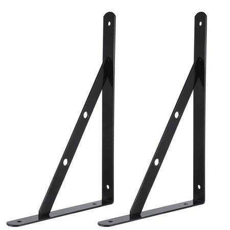 2pcs Triangular Metal Bracket Sturdy Wall Mounted Support Durable Bearing Shelf Bracket for Home Office Wall (Black)
2pcs Triangular Metal Bracket Sturdy Wall Mounted Support Durable Bearing Shelf Bracket for Home Office Wall (Black)