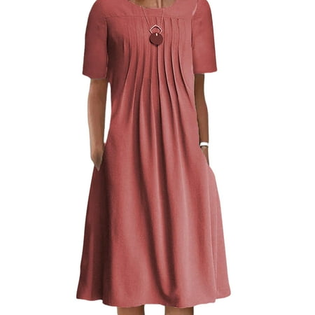 Avamo Short Sleeve Nightdress for Women Sleepwear Loose Nightgowns Summer Casual Sleep Shirt Dress Pajama Dress with Pockets
Avamo Short Sleeve Nightdress for Women Sleepwear Loose Nightgowns Summer Casual Sleep Shirt Dress Pajama Dress with Pockets