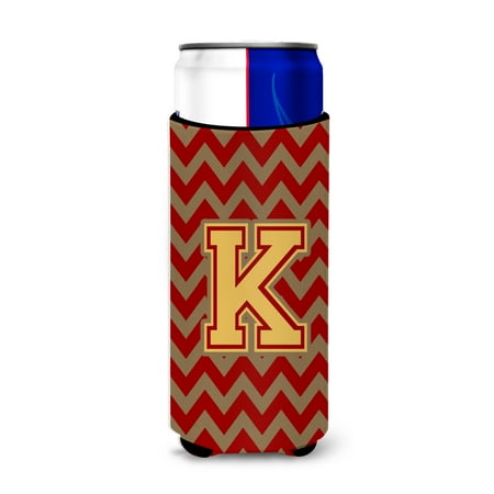 Carolines Treasures CJ1048-KMUK Letter K Chevron Garnet and Gold Ultra Beverage Insulators for slim cans Slim Can
Carolines Treasures CJ1048-KMUK Letter K Chevron Garnet and Gold Ultra Beverage Insulators for slim cans Slim Can