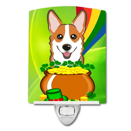 Caroline s Treasures BB1998CNL Red Corgi St. Patrick s Day Ceramic Night Light 6x4x3 multicolor 
Caroline s Treasures BB1998CNL Red Corgi St. Patrick s Day Ceramic Night Light 6x4x3 multicolor