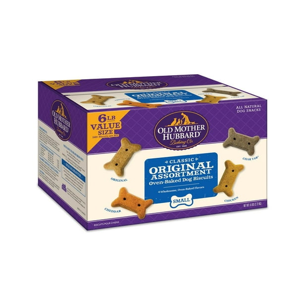 Old Mother Hubbard Classic Original Assortment Biscuits Baked Dog Treats, Small, 6 Pound Box