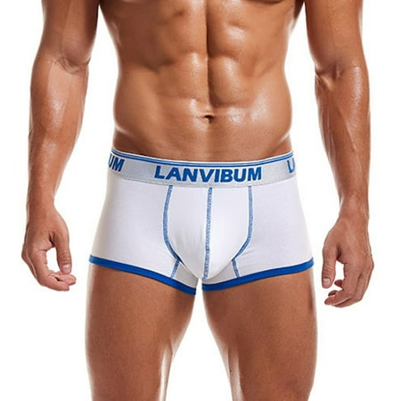 DORKASM Men’s Cotton Boxer Briefs Jockstrap with Pouch Underwear