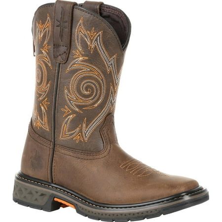 Georgia Boot Carbo-Tec LT Big Kids Brown Pull-On Boot Size 4.5(M)