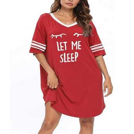 Jeanewpole1 Women s pajamas short sleeved cotton novelty pajamas V-neck oversized pajamas lovely printed pajamas loose straight dress pajamas
Jeanewpole1 Women s pajamas short sleeved cotton novelty pajamas V-neck oversized pajamas lovely printed pajamas loose straight dress pajamas