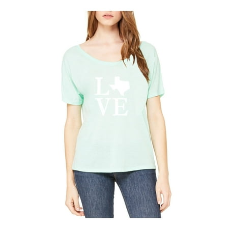 Texas State Flag Womens Shirts Slouchy