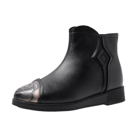 Woman Elastic Comfortable Boots Fashion Autumn Winter Women Ankle Boots Low Heel Round Toe Flower Print Colorblock High Top Plush Warm Side Zipper Comfortable
Woman Elastic Comfortable Boots Fashion Autumn Winter Women Ankle Boots Low Heel Round Toe Flower Print Colorblock High Top Plush Warm Side Zipper Comfortable