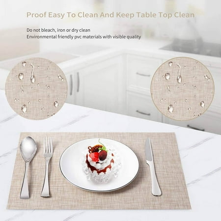 DIPVSLUNE 2 Pcs Environmental Protection Placemat Pvc Food Insulation Pad Rectangular Simple Table Mat Coaster Bowl Mat
DIPVSLUNE 2 Pcs Environmental Protection Placemat Pvc Food Insulation Pad Rectangular Simple Table Mat Coaster Bowl Mat
