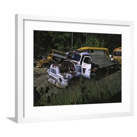 Car Cemetery, Colorado Framed Print Wall Art By Michael Brown