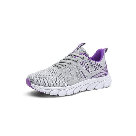Welliumy Ladies Running Sneaker Mesh Athletic Shoes Lace Up Sneakers Walking Trainers Workout Non-Slip Blade Sport Shoe Gray Purple 7
Welliumy Ladies Running Sneaker Mesh Athletic Shoes Lace Up Sneakers Walking Trainers Workout Non-Slip Blade Sport Shoe Gray Purple 7