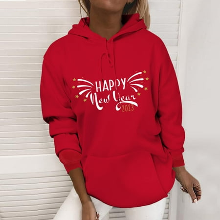 Aueoeo Women Hoodies Sweatshirt for Women Loose Fit Women s Classic New Year Christmas Print Crew Neck Long Sleeve Loose Sweatshirt Top Hooded Sweatshirt
Aueoeo Women Hoodies Sweatshirt for Women Loose Fit Women s Classic New Year Christmas Print Crew Neck Long Sleeve Loose Sweatshirt Top Hooded Sweatshirt