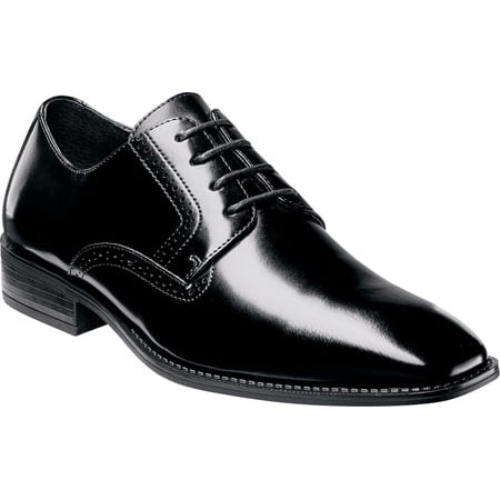 Men s Stacy Adams Ardell Plain Toe Oxford 20162 Black Leather 10.5 M