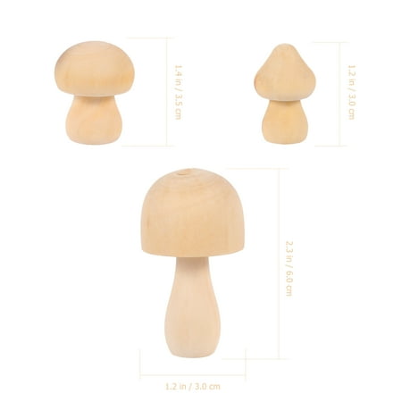 Etereauty 9 Pcs Natural Mushroom-shaped Wood Unfinished Wooden Toys for Children Graffiti
Etereauty 9 Pcs Natural Mushroom-shaped Wood Unfinished Wooden Toys for Children Graffiti