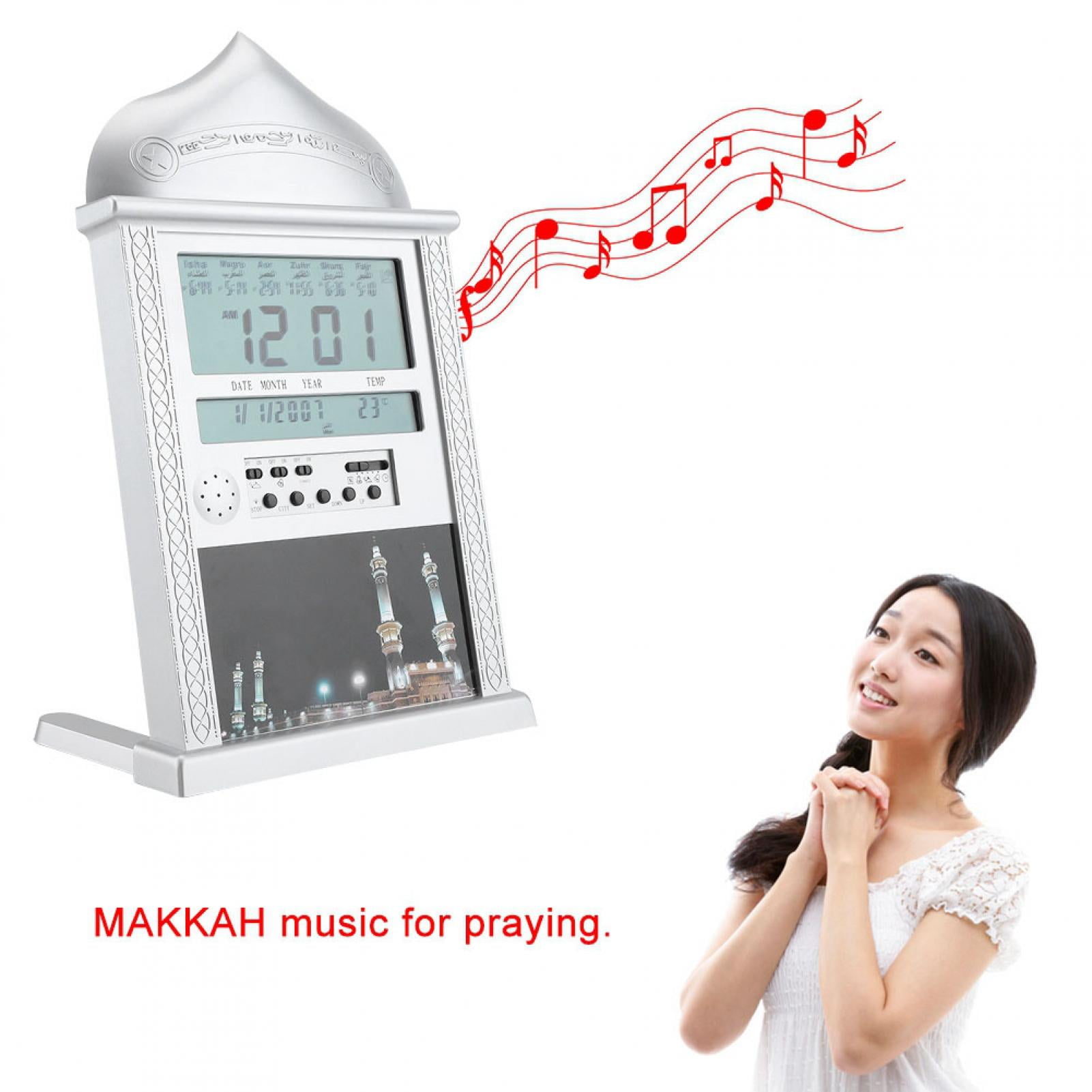 Praying Clock Azan Prayer Alarm Digital Azan Table Clock Muslim Islamic