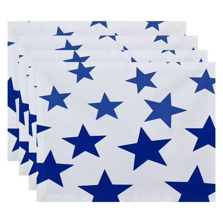 Simply Daisy 18 x 14 Just Stars Geometric Print Placemat Set of 4
