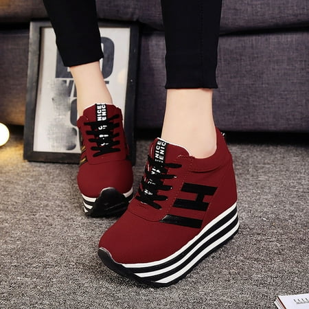 YTJX Fashion Women s Casual Lace Up Sneaker Canvas High-top Thick Bottom Sport Shoes
YTJX Fashion Women s Casual Lace Up Sneaker Canvas High-top Thick Bottom Sport Shoes