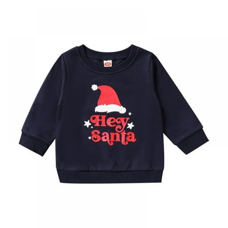 MAXCOZY 6M-4T Infant Toddler Baby Boy Girl Christmas Sweatshirt Letter Long Sleeve T-Shirt Sweater Tops Fall Winter Outfits
MAXCOZY 6M-4T Infant Toddler Baby Boy Girl Christmas Sweatshirt Letter Long Sleeve T-Shirt Sweater Tops Fall Winter Outfits