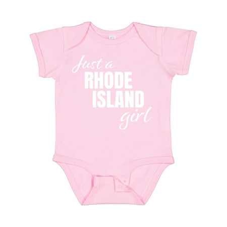 Inktastic Just a Rhode Island Girl Born and Raised Gift Baby Girl Bodysuit