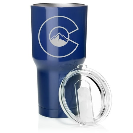 Smooth Body Tumbler Stainless Steel Vacuum Insulated Travel Mug Cup Gift Colorado Flag with Mountains (30 oz Blue)
Smooth Body Tumbler Stainless Steel Vacuum Insulated Travel Mug Cup Gift Colorado Flag with Mountains (30 oz Blue)