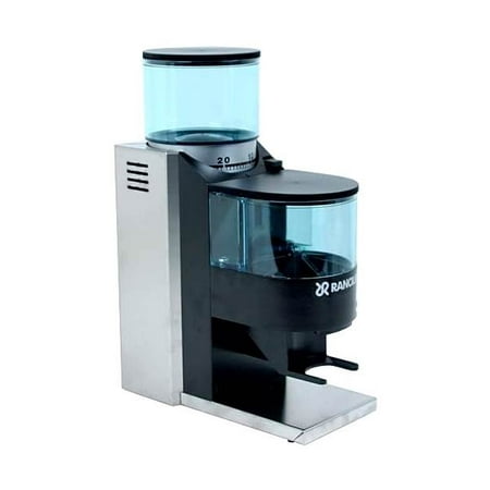 Italian-Style Rocky Coffee Grinder in Stainless Steel and Black - Rancilio
