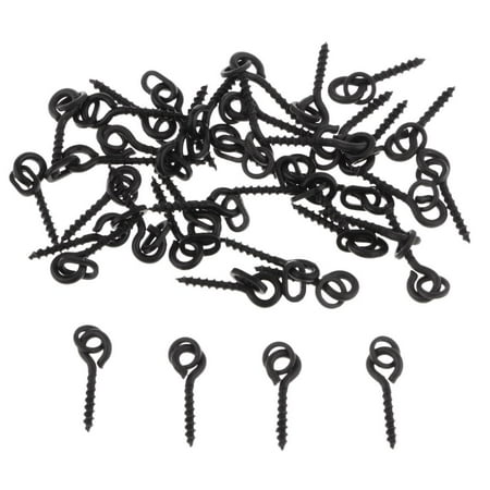 40pcs Round / Oval Screws for Fishing Boilie Rigs