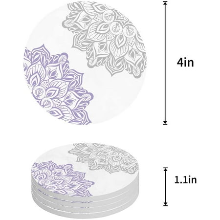 FMSHPON Multicolor Dahlia Pinnata Flower Set of 4 Round Coaster for Drinks Absorbent Ceramic Stone Coasters Cup Mat with Cork Base for Home Kitchen Room Coffee Table Bar Decor
FMSHPON Multicolor Dahlia Pinnata Flower Set of 4 Round Coaster for Drinks Absorbent Ceramic Stone Coasters Cup Mat with Cork Base for Home Kitchen Room Coffee Table Bar Decor