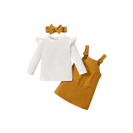 Calsunbaby Newborn Baby Girl Fall Clothes Ruffle Long Sleeve Ribbed Romper Pocket Suspender Skirts Infant Overalls Dress
Calsunbaby Newborn Baby Girl Fall Clothes Ruffle Long Sleeve Ribbed Romper Pocket Suspender Skirts Infant Overalls Dress