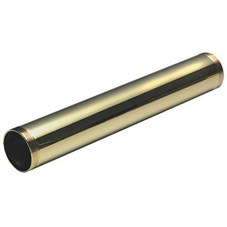 1.5 in. OD x 8 in. 17 gal Threaded Both Ends Tailpiece Silver