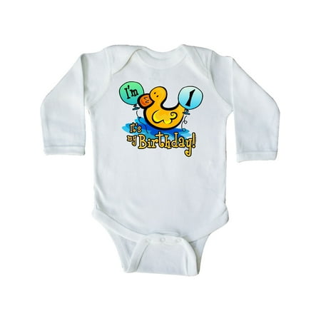 Inktastic Ducky 1st Birthday Gift Baby Boy or Baby Girl Long Sleeve Bodysuit
Inktastic Ducky 1st Birthday Gift Baby Boy or Baby Girl Long Sleeve Bodysuit
