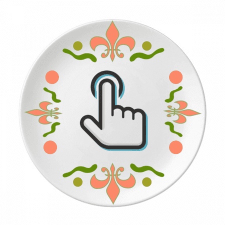 Maniphalanx Click Press Motion Identify Flower Ceramics Plate Tableware Dinner Dish