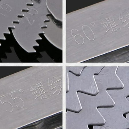 Qisuw 2 Pcs Stainless Steel Metric Screw Pitch 60+55 Degree Thread Measuring Gauge
Qisuw 2 Pcs Stainless Steel Metric Screw Pitch 60+55 Degree Thread Measuring Gauge