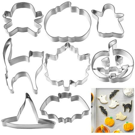 OUNONA 8pcs Halloween Stainless Steel Cake Biscuit Moulds Cookie Cutter Fondant Icing Mold DIY Baking Tools
OUNONA 8pcs Halloween Stainless Steel Cake Biscuit Moulds Cookie Cutter Fondant Icing Mold DIY Baking Tools