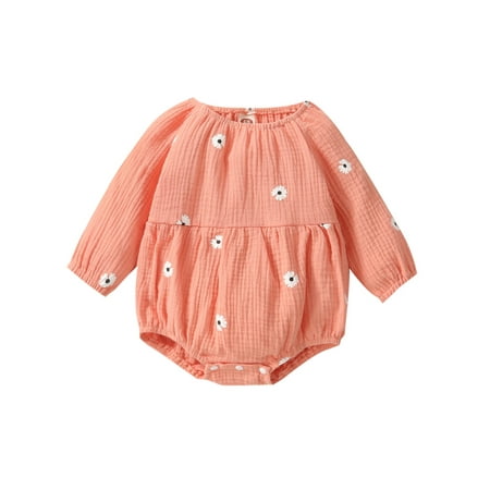 Nokpsedcb Autumn Lovely Baby Girls Casual Cotton Romper Flower Printed Long Sleeve Pullover Jumpsuit Overall Pink 12-18 Months
Nokpsedcb Autumn Lovely Baby Girls Casual Cotton Romper Flower Printed Long Sleeve Pullover Jumpsuit Overall Pink 12-18 Months