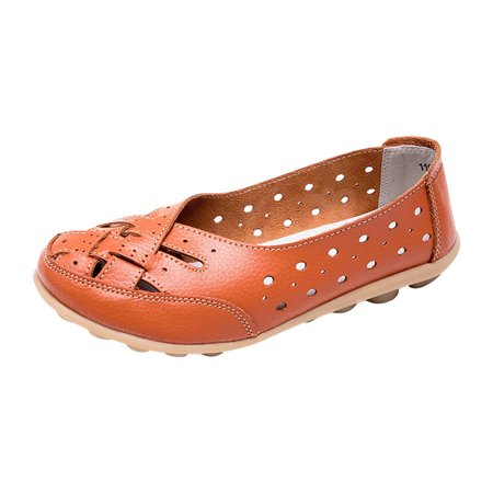 Omagie Women Loafers Leather Shoes Slip-On Breathable Hollow Out Flat Shoes Moccasins Ladies Soft Driving Walking Comfort Boat Shoes Orange 39
Omagie Women Loafers Leather Shoes Slip-On Breathable Hollow Out Flat Shoes Moccasins Ladies Soft Driving Walking Comfort Boat Shoes Orange 39