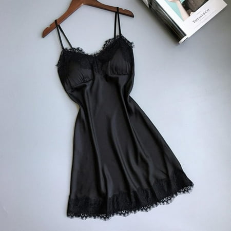 Malisata Sexy Temptation Women s Sling Lace Nightgowns Silk Thin Sleepwear V-Neck Sexy Night Dress Spaghetti Strap Lace Sleeping Dress
Malisata Sexy Temptation Women s Sling Lace Nightgowns Silk Thin Sleepwear V-Neck Sexy Night Dress Spaghetti Strap Lace Sleeping Dress