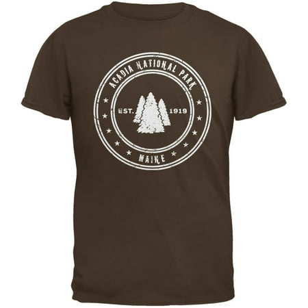 Acadia National Park Brown Adult T-Shirt