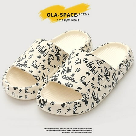 Summer Womens Slippers Fashion Design Runway EVA Smelless Thick Sole Slides Pool Beach Flip Flops Male Ladies Indoor Bath Slides
Summer Womens Slippers Fashion Design Runway EVA Smelless Thick Sole Slides Pool Beach Flip Flops Male Ladies Indoor Bath Slides