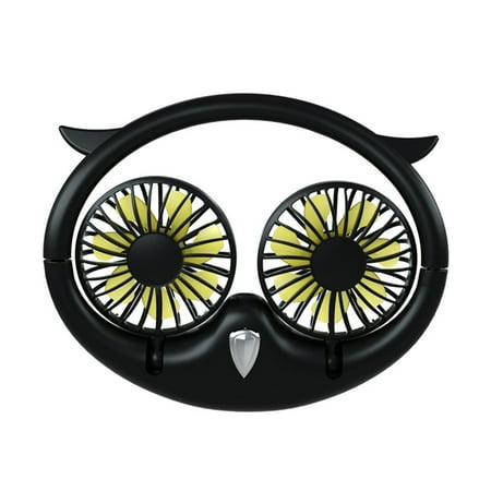 Personal Sport Neck Fan Portable Owl Shape Halter Fan Hand Free Mini USB Neckband Fans 3 Speed for Outdoor Travel Black
Personal Sport Neck Fan Portable Owl Shape Halter Fan Hand Free Mini USB Neckband Fans 3 Speed for Outdoor Travel Black