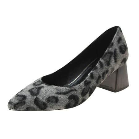 Suede Chunky heel Single shoes for Women Fashion Summer and Autumn Women Pumps Leopard Print Medium Heel Chunky Heel Flock Pointed Toe Comfortable Casual Style Grey
Suede Chunky heel Single shoes for Women Fashion Summer and Autumn Women Pumps Leopard Print Medium Heel Chunky Heel Flock Pointed Toe Comfortable Casual Style Grey