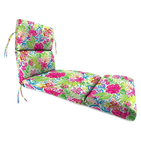 Jordan Manufacturing 74 in. French Edge Outdoor Valeda Chaise Lounge Cushion