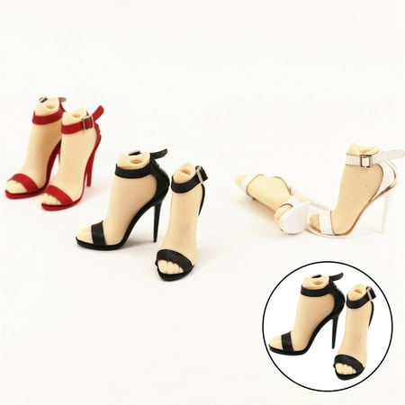 2pcs 1:6 Female Sandals for 12